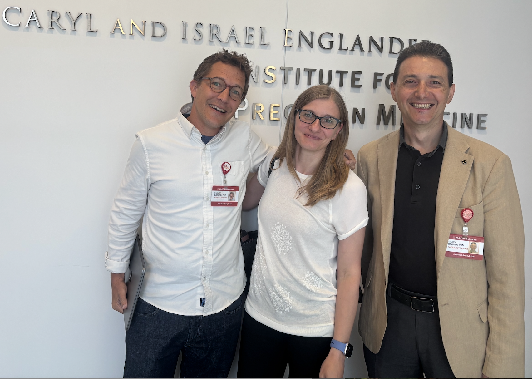 Drs. Benjamin Hopkins, Daniela Sia and Andrea Sboner.