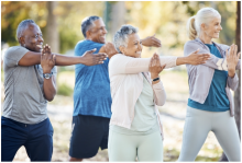 A person’s bioenergetic clock ticks forward based on genetics, but having a healthy lifestyle—such as eating a plant-based diet and exercising—may help keep Alzheimer's symptoms at bay. Credit: Shutterstock