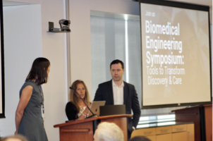 Meeting Co-Chairs, from left, Drs. Marjolein van der Meulen, Susan C. Pannullo, and Olivier Elemento.